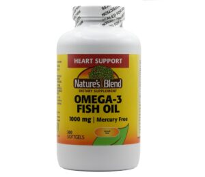Nature's Blend Omega-3 Fish Oil bottle front