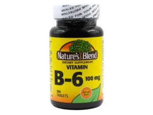 Nature's Blend Vitamina B-6 100 mg frasco principal
