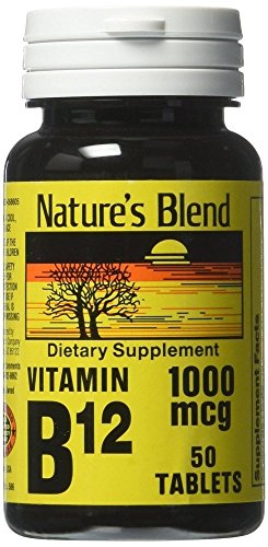 Nature's Blend Vitamina B12 1000 mcg tabletas 50 ct paquete doble