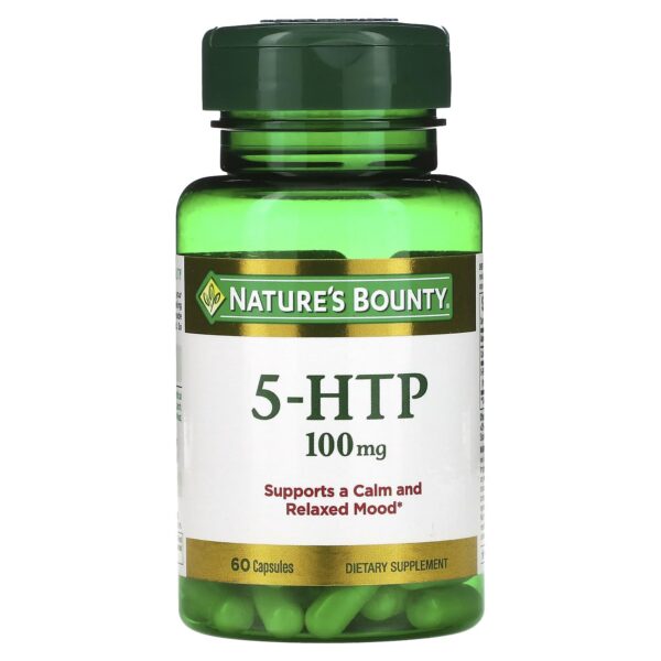 Version 1.0.0 Nature's Bounty 5-HTP cápsulas y frasco