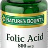 Version 1.0.0 Nature's Bounty ácido fólico 800 mcg 250 tabletas paquete