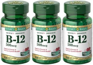 Version 1.0.0 Nature's Bounty B-12 500 mcg tabletas rápida disolución 300 unidades