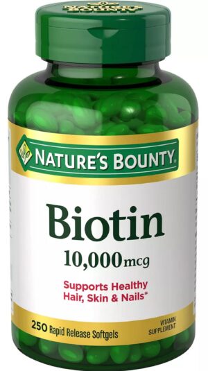 Version 1.0.0 Nature's Bounty Biotina 10000 mcg 250 softgels