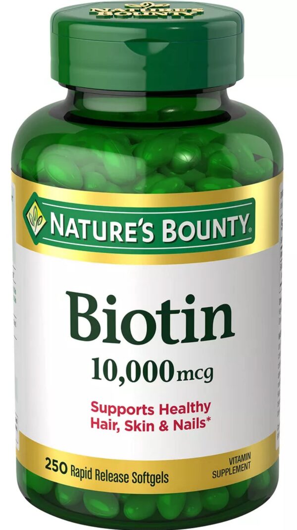 Nature's Bounty Biotina 10000 mcg 250 softgels