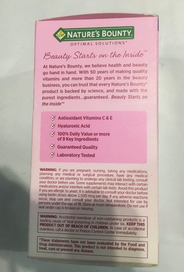 Presentación pack de 3 Nature's Bounty