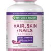 Nature's Bounty frasco de cápsulas para cabello piel y uñas