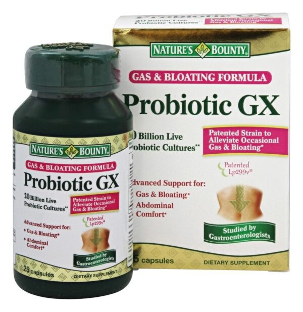 Version 1.0.0 Nature's Bounty cápsulas probióticas para gas e hinchazón