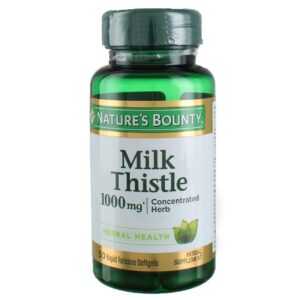 Nature's Bounty cardo mariano 1000 mg 50 cápsulas blandas paquete