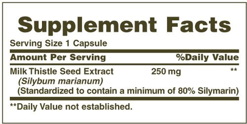 Version 1.0.0 Etiqueta frontal suplemento Cardo Mariano Nature's Bounty