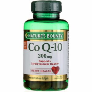 Nature's Bounty Co Q-10 frasco con etiqueta