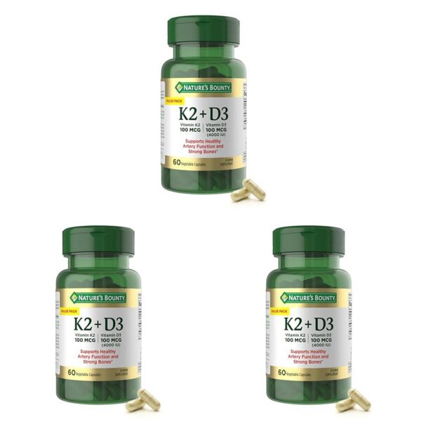 Frasco de Nature's Bounty D3 y K2