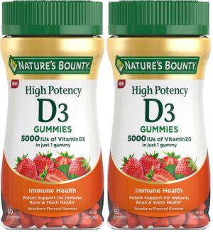 Nature’s Bounty Gomitas D3 5000 UI Sabor Fresa