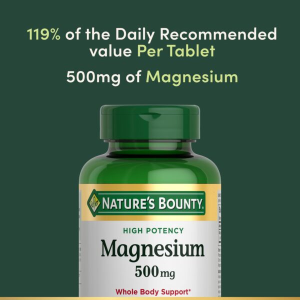 Version 1.0.0 Etiqueta del producto Nature's Bounty Magnesio 500 mg