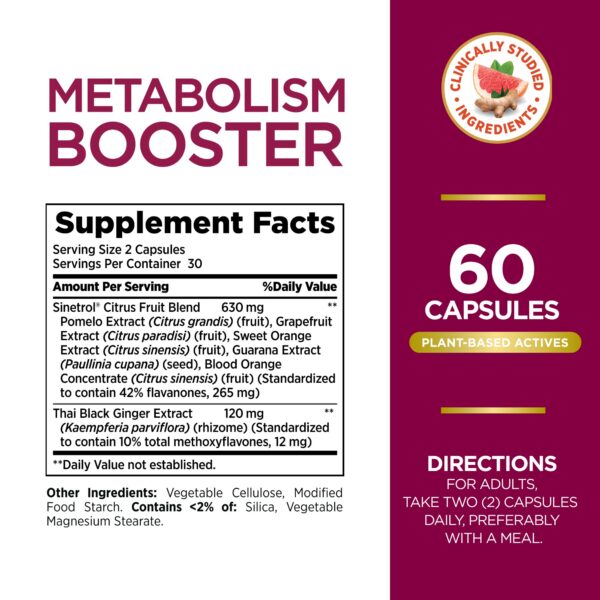 Cápsulas Metabolism Booster en blister