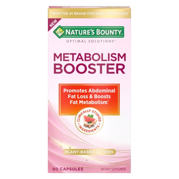 Nature’s Bounty Metabolism Booster frasco y etiqueta