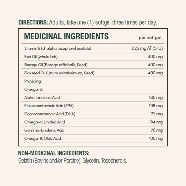 Nature's Bounty Omega-3-6-9 etiqueta frontal