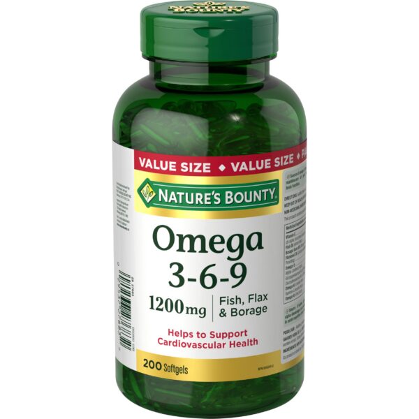 Nature's Bounty Omega-3-6-9 frasco frontal