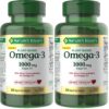 Nature's Bounty Omega-3 vegetal frasco frontal