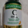 Bottle of Nature's Bounty Vitamina C 500mg