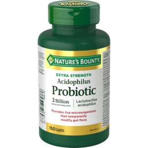 Nature's Bounty probiótico ácido láctico 2 mil millones 150 tabletas