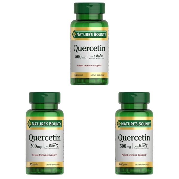 Frente del envase Nature's Bounty Quercetina