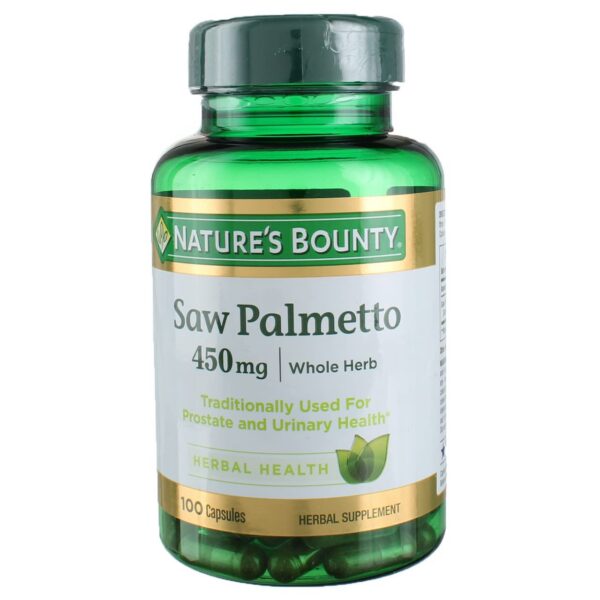Nature's Bounty Saw Palmetto 450mg paquete de 3 cajas