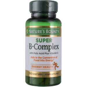 Frasco Nature's Bounty Super B Complex con Vitamina C