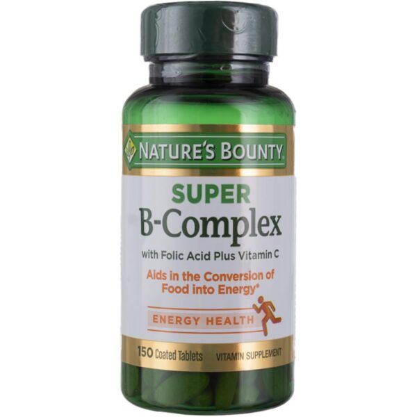 Frasco Nature's Bounty Super B Complex con Vitamina C