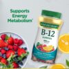 Version 1.0.0 Detalle gomitas vitamina B12 Nature's Bounty sabor mezcla bayas