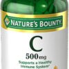 Nature's Bounty vitamina C 500 mg paquete de 6 frontal