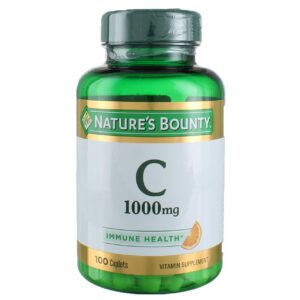 Nature's Bounty Vitamina C 1000 mg caja y tabletas