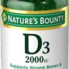 Etiqueta Nature's Bounty Vitamina D y B12