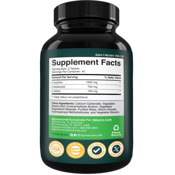 Tabletas BCAA vegano en blíster