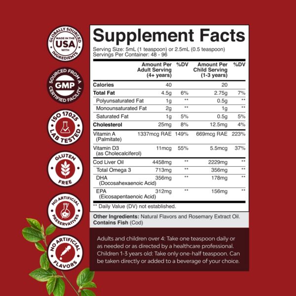 Version 1.0.0 Etiqueta del frasco cod liver oil islandés