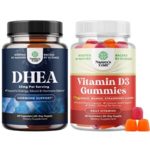 Natures Craft gomitas DHEA y D3 frente