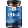 Frente de la etiqueta DHEA 100 mg Natures Craft
