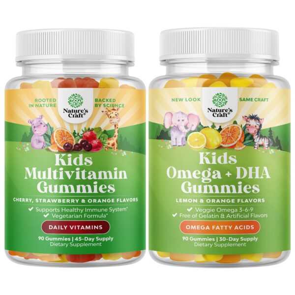 Natures Craft gominolas multivitamínicas para niños y soporte inmunológico