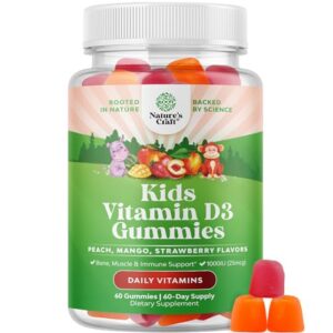 Botella gominolas vitamina D3 para niños Natures Craft