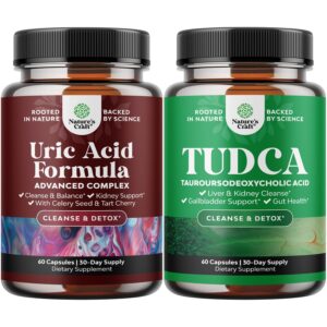 Natures Craft paquete limpieza ácido úrico y soporte hepático TUDCA