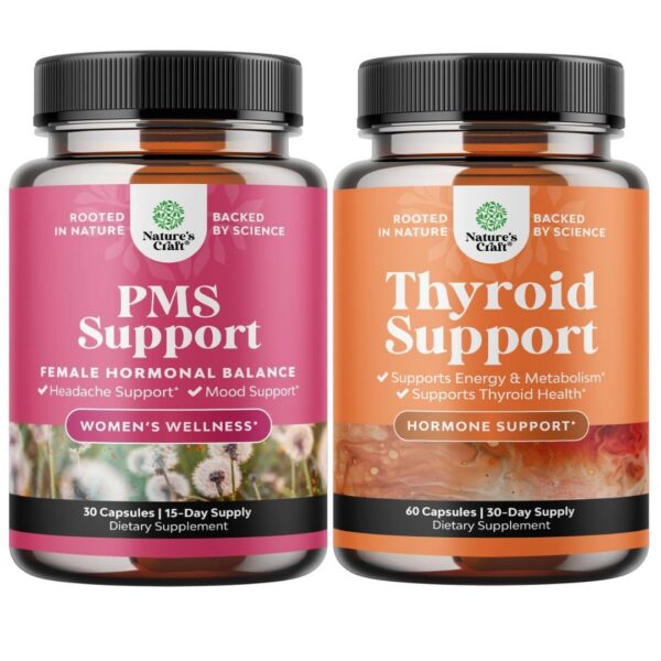 Conjunto PMS Natures Craft - frasco y etiqueta