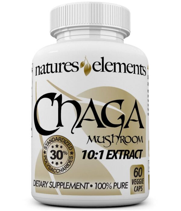 Botella Natures Elements Extracto Chaga para salud inmunológica