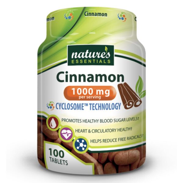 Frasco frontal canela 1000 mg Nature's Essentials