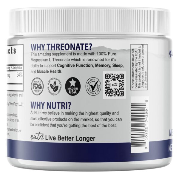 Polvo de magnesio Nature's Fusions envase