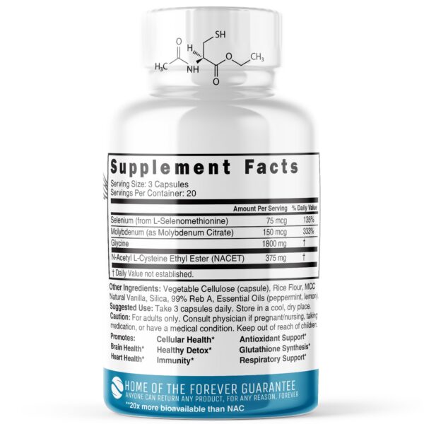 Version 1.0.0 Nature's Fusions NACET Glycine etiqueta lateral