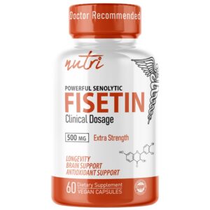 Nature's Fusions Nutri Fisetin etiqueta