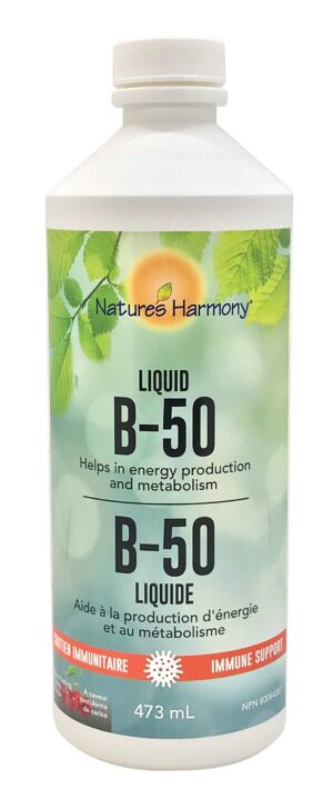 Nature's Harmony complejo b-50 líquido botella de 16 onzas