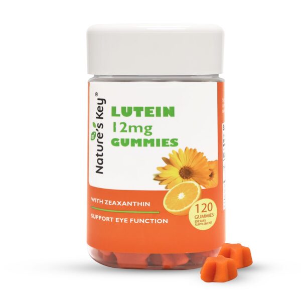 Nature's Key Lutein Gummies etiqueta frontal