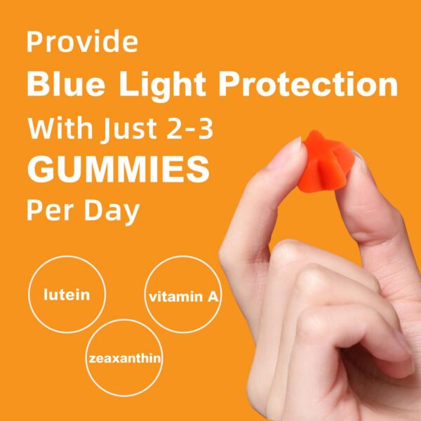 Gomitas luteína Zeaxantina Nature's Key sabor naranja