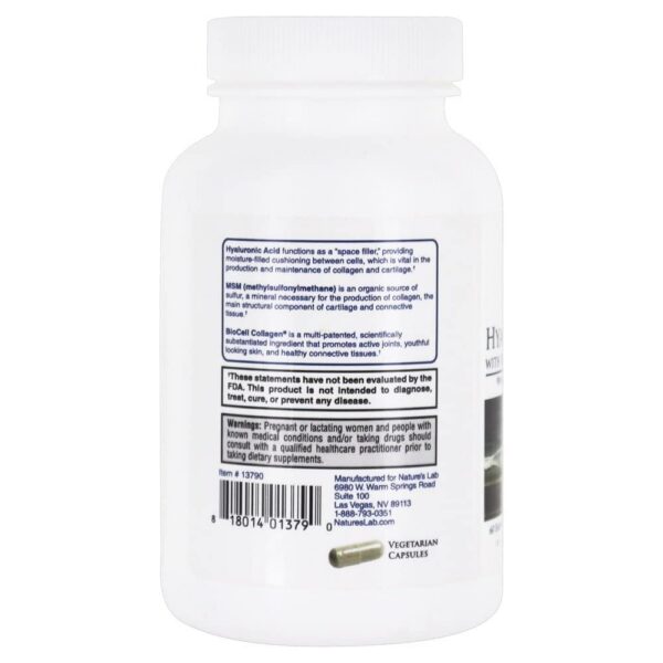 Frasco blanco Nature's Lab cápsulas