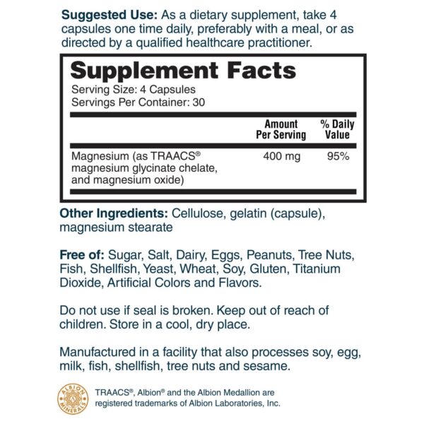 Frasco Nature's Lab Gold Magnesio glicinato